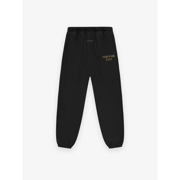 Fear Of God Fleece Essential Black Cotton Sweatpant Size S